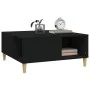 Mesa de centro madera contrachapada negro 80x80x36,5 cm de vidaXL, Mesas de centro - Ref: Foro24-821093, Precio: 49,51 €, Des...