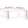 Mesa de centro madera contrachapada negro 80x80x36,5 cm de vidaXL, Mesas de centro - Ref: Foro24-821093, Precio: 49,51 €, Des...