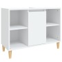 Armario para lavabo madera contrachapada blanco 80x33x60 cm de vidaXL, Tocadores de baño - Ref: Foro24-821284, Precio: 68,15 ...