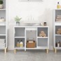 Armario para lavabo madera contrachapada blanco 80x33x60 cm de vidaXL, Tocadores de baño - Ref: Foro24-821284, Precio: 68,15 ...