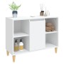 Armario para lavabo madera contrachapada blanco 80x33x60 cm de vidaXL, Tocadores de baño - Ref: Foro24-821284, Precio: 68,15 ...