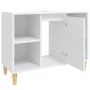 Armario para lavabo madera contrachapada blanco 80x33x60 cm de vidaXL, Tocadores de baño - Ref: Foro24-821284, Precio: 68,15 ...
