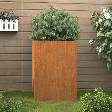 Jardinera de acero corten 42x38x75 cm en Macetas y jardineras | Comprar online en Foru.es