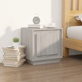 Mesita de noche madera contrachapada gris sonoma 44x35x45 cm de vidaXL, Mesitas de noche - Ref: Foro24-819848, Precio: 36,61 ...