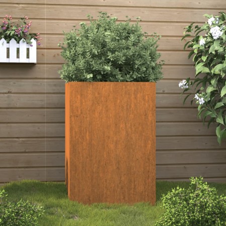 Jardinera de acero corten 52x48x75 cm en Macetas y jardineras | Comprar online en Foru.es