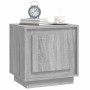 Mesita de noche madera contrachapada gris sonoma 44x35x45 cm de vidaXL, Mesitas de noche - Ref: Foro24-819848, Precio: 37,05 ...