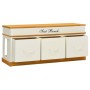 Banco de entrada de almacenamiento mueble zapatero de vidaXL, Bancos para recibidores y almacenamiento - Ref: Foro24-240803, ...