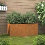 Jardinera de acero corten 62x30x29 cm en Macetas y jardineras | Comprar online en Foru.es