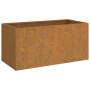 Jardinera de acero corten 62x30x29 cm en Macetas y jardineras | Comprar online en Foru.es