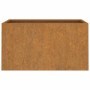 Jardinera de acero corten 62x40x39 cm en Macetas y jardineras | Comprar online en Foru.es