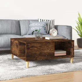 Mesa de centro madera contrachapada roble ahumado 80x80x36,5 cm de vidaXL, Mesas de centro - Ref: Foro24-821097, Precio: 50,2...