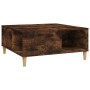 Mesa de centro madera contrachapada roble ahumado 80x80x36,5 cm de vidaXL, Mesas de centro - Ref: Foro24-821097, Precio: 50,6...