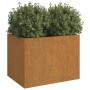 Jardinera de acero corten 62x47x46 cm en Macetas y jardineras | Comprar online en Foru.es