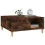 Mesa de centro madera contrachapada roble ahumado 80x80x36,5 cm de vidaXL, Mesas de centro - Ref: Foro24-821097, Precio: 50,6...
