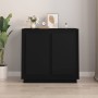 Aparador de madera contrachapada negro 80x34x75 cm de vidaXL, Aparadores - Ref: Foro24-819885, Precio: 85,79 €, Descuento: %