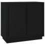 Aparador de madera contrachapada negro 80x34x75 cm de vidaXL, Aparadores - Ref: Foro24-819885, Precio: 85,79 €, Descuento: %