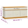 Banco de entrada de almacenamiento mueble zapatero de vidaXL, Bancos para recibidores y almacenamiento - Ref: Foro24-240803, ...