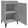 Mesitas de noche 2 uds madera gris hormigón 40x35x70 cm de vidaXL, Mesitas de noche - Ref: Foro24-819653, Precio: 78,12 €, De...