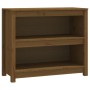 Estantería madera maciza de pino marrón miel 80x35x68 cm en Librerías y estanterías | Comprar online en Foru.es
