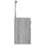 Tocador y espejo madera contrachapada gris Sonoma 90x50x132,5cm de vidaXL, Tocadores para dormitorios - Ref: Foro24-816766, P...