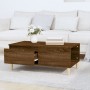 Mesa de centro madera contrachapada marrón roble 90x50x36,5 cm de vidaXL, Mesas de centro - Ref: Foro24-821115, Precio: 47,95...