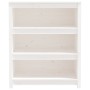 Estantería madera maciza de pino blanca 80x35x97 cm en Librerías y estanterías | Comprar online en Foru.es