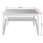 Juego de muebles de comedor 5 piezas blanco de vidaXL, muebles para cocinas y comedores - Ref: Foro24-240883, Precio: 254,97 ...