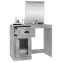 Spiegel Schminktisch Sperrholz Beton grau 90x50x132,5cm von vidaXL, Schlafzimmerkommoden - Ref: Foro24-816764, Preis: 88,33 €...
