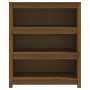 Estantería madera maciza de pino marrón miel 80x35x97 cm en Librerías y estanterías | Comprar online en Foru.es