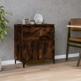 Aparador madera contrachapada color roble ahumado 60x35x70 cm de vidaXL, Aparadores - Ref: Foro24-819689, Precio: 64,49 €, De...