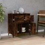 Aparador madera contrachapada color roble ahumado 60x35x70 cm de vidaXL, Aparadores - Ref: Foro24-819689, Precio: 64,49 €, De...