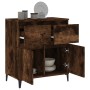 Aparador madera contrachapada color roble ahumado 60x35x70 cm de vidaXL, Aparadores - Ref: Foro24-819689, Precio: 64,49 €, De...