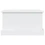 Baúl de almacenaje madera contrachapada blanco 50x30x28 cm de vidaXL, Baúles de almacenamiento - Ref: Foro24-816496, Precio: ...