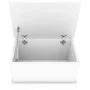 Baúl de almacenaje madera contrachapada blanco 50x30x28 cm de vidaXL, Baúles de almacenamiento - Ref: Foro24-816496, Precio: ...
