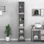 Armario de baño madera contrachapada gris Sonoma 30x30x190 cm de vidaXL, Muebles de baño - Ref: Foro24-819802, Precio: 86,29 ...