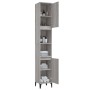 Armario de baño madera contrachapada gris Sonoma 30x30x190 cm de vidaXL, Muebles de baño - Ref: Foro24-819802, Precio: 86,29 ...