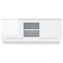 Mueble de TV madera contrachapada blanco brillo 102x35x45 cm de vidaXL, Muebles TV - Ref: Foro24-819862, Precio: 71,83 €, Des...