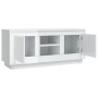 Mueble de TV madera contrachapada blanco brillo 102x35x45 cm de vidaXL, Muebles TV - Ref: Foro24-819862, Precio: 71,83 €, Des...
