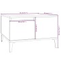 Mesa de centro madera contrachapada blanco brillo 55x55x36,5 cm de vidaXL, Mesas de centro - Ref: Foro24-821086, Precio: 59,5...