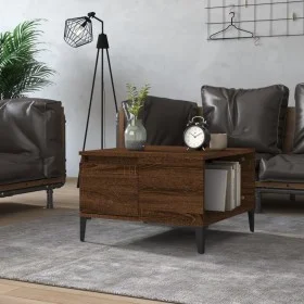 Oak brown plywood coffee table 55x55x36.5 cm by vidaXL, Coffee table - Ref: Foro24-821091, Price: 38,27 €, Discount: %