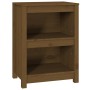 Estantería madera maciza de pino marrón miel 50x35x68 cm en Librerías y estanterías | Comprar online en Foru.es