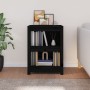 Estantería madera maciza de pino negra 50x35x68 cm en Librerías y estanterías | Comprar online en Foru.es
