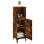 Armario de baño madera contrachapada roble ahumado 30x30x100 cm de vidaXL, Muebles de baño - Ref: Foro24-819817, Precio: 60,0...