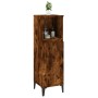 Armario de baño madera contrachapada roble ahumado 30x30x100 cm de vidaXL, Muebles de baño - Ref: Foro24-819817, Precio: 60,0...