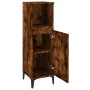 Armario de baño madera contrachapada roble ahumado 30x30x100 cm de vidaXL, Muebles de baño - Ref: Foro24-819817, Precio: 60,0...