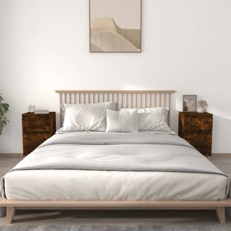 Nightstands 2 pcs smoked oak color 40x35x70 cm by vidaXL, Nightstands - Ref: Foro24-819703, Price: 56,57 €, Discount: %