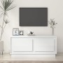 Mesa de centro madera contrachapada blanco brillo 102x50x44 cm de vidaXL, Mesas de centro - Ref: Foro24-819878, Precio: 57,41...