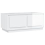 Mesa de centro madera contrachapada blanco brillo 102x50x44 cm de vidaXL, Mesas de centro - Ref: Foro24-819878, Precio: 57,41...