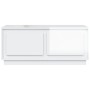 Mesa de centro madera contrachapada blanco brillo 102x50x44 cm de vidaXL, Mesas de centro - Ref: Foro24-819878, Precio: 57,41...