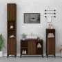 Armario de lavabo madera contrachapada marrón roble 80x33x60 cm de vidaXL, Tocadores de baño - Ref: Foro24-821299, Precio: 74...